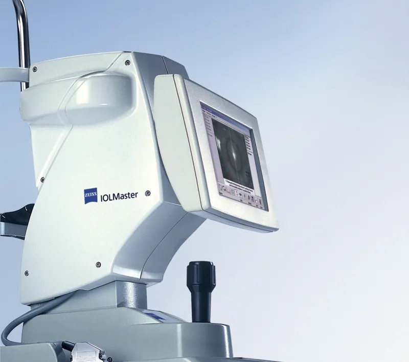 IOL Master optical biometry device used to measure intraocular lens power before cataract surgery