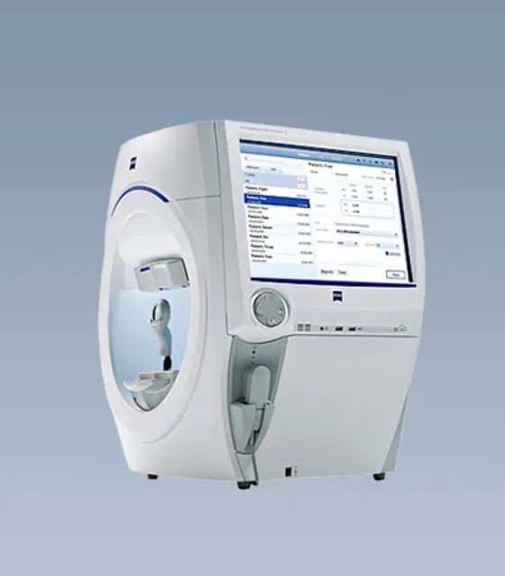 Humphrey visual field testing equipment used at Sky Eye Clinic
