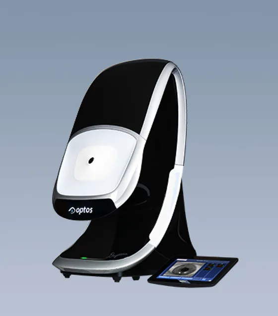OPTOS non-mydriatic wide-angle fundus imaging equipment used at Sky Eye Clinic