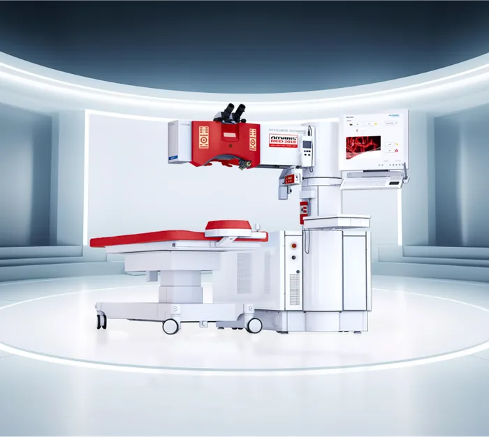 Excimer laser system used for LASIK vision correction in the operating room